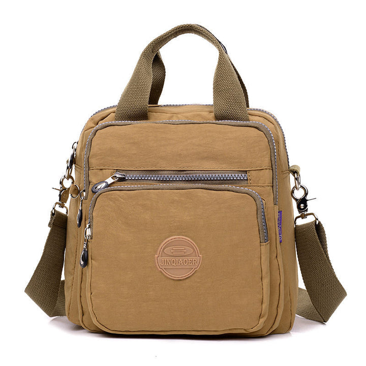 3-in-1 Waterproof Multifunctional Trendy Shoulder Bag - FlexiBag-Beige-Nora Luxe