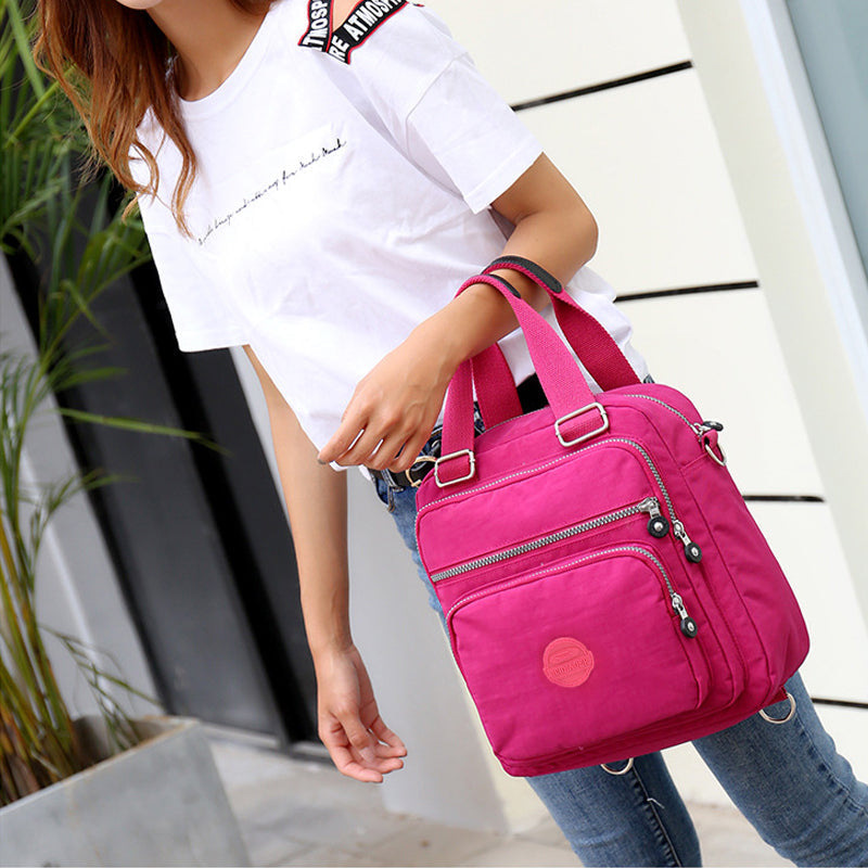 3-in-1 Waterproof Multifunctional Trendy Shoulder Bag - FlexiBag-Purple-Nora Luxe