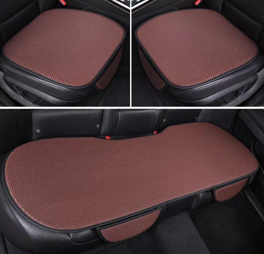 3-Piece Anti-Slip Car Seat Covers with Massage Effect – CoolRide-Brown-Nora Luxe