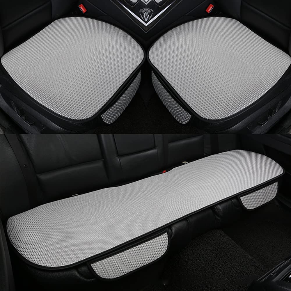 3-Piece Anti-Slip Car Seat Covers with Massage Effect – CoolRide-Gray-Nora Luxe