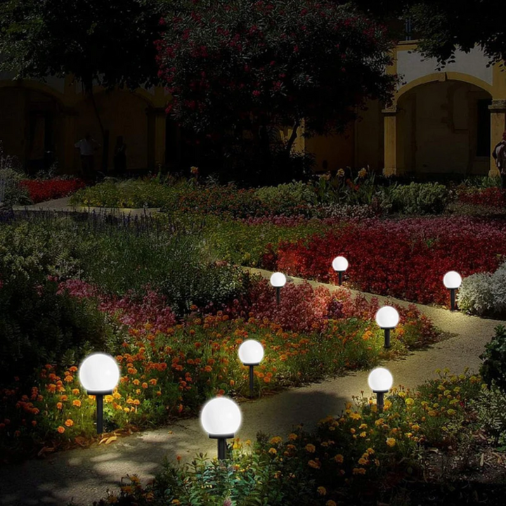 3 Pieces Waterproof LED Solar Garden Lights - SunLuxe Orbs-Nora Luxe