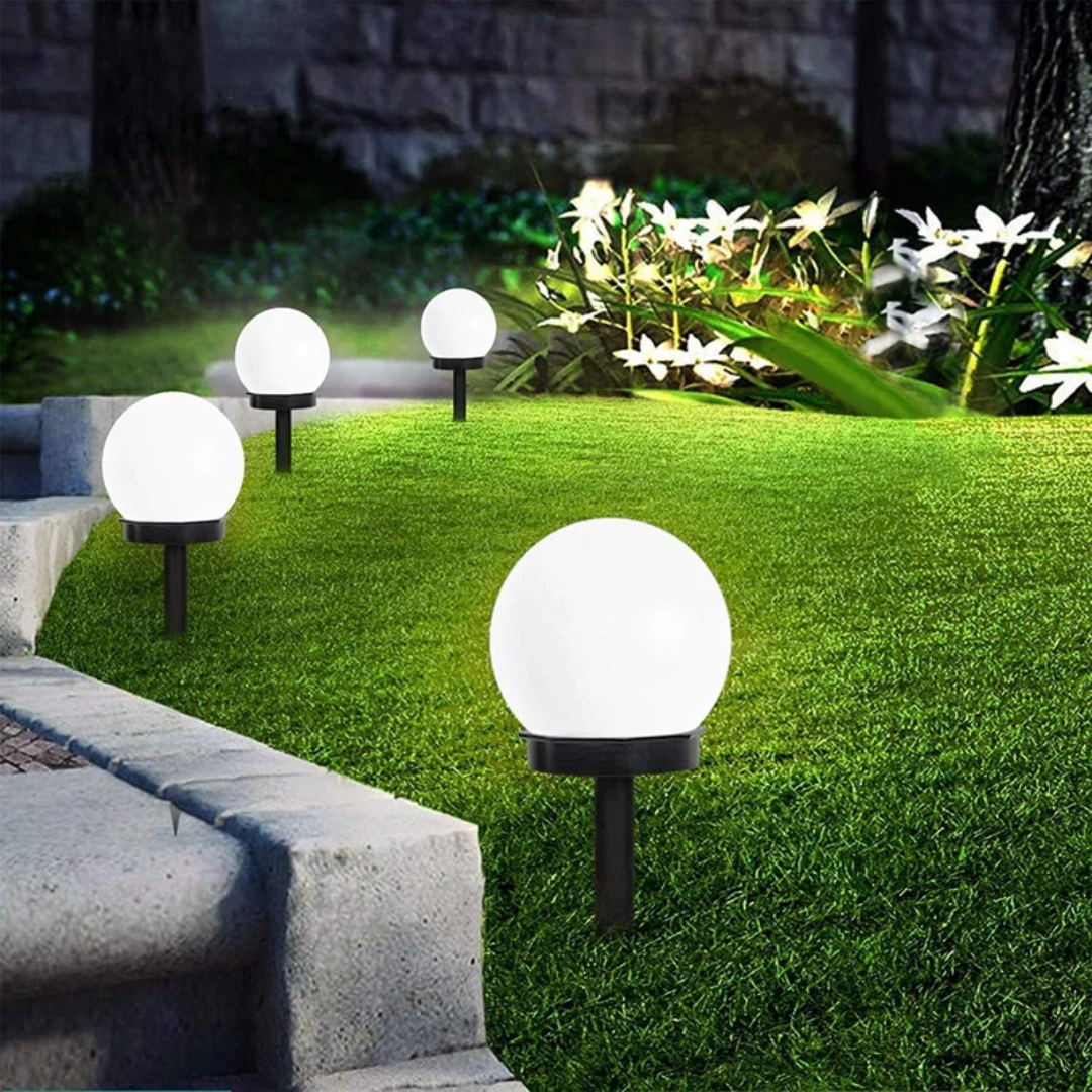 3 Pieces Waterproof LED Solar Garden Lights - SunLuxe Orbs-Nora Luxe