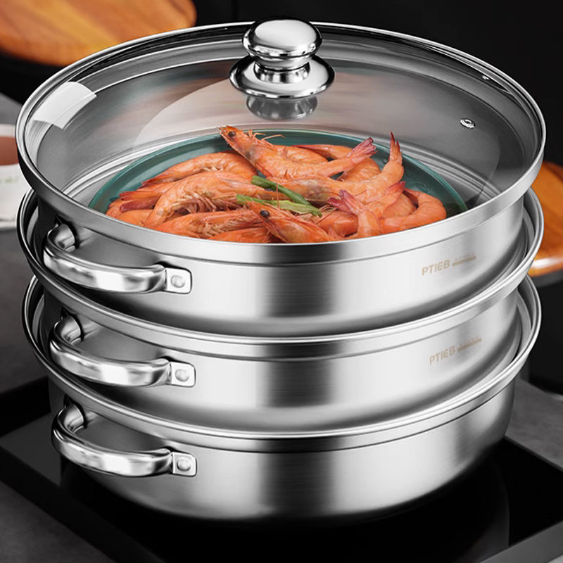 3-Tier Food Steamer - NutriSteam-Nora Luxe