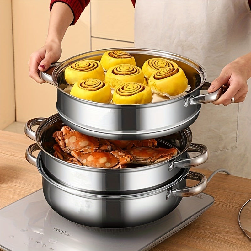 3-Tier Food Steamer - NutriSteam-Nora Luxe