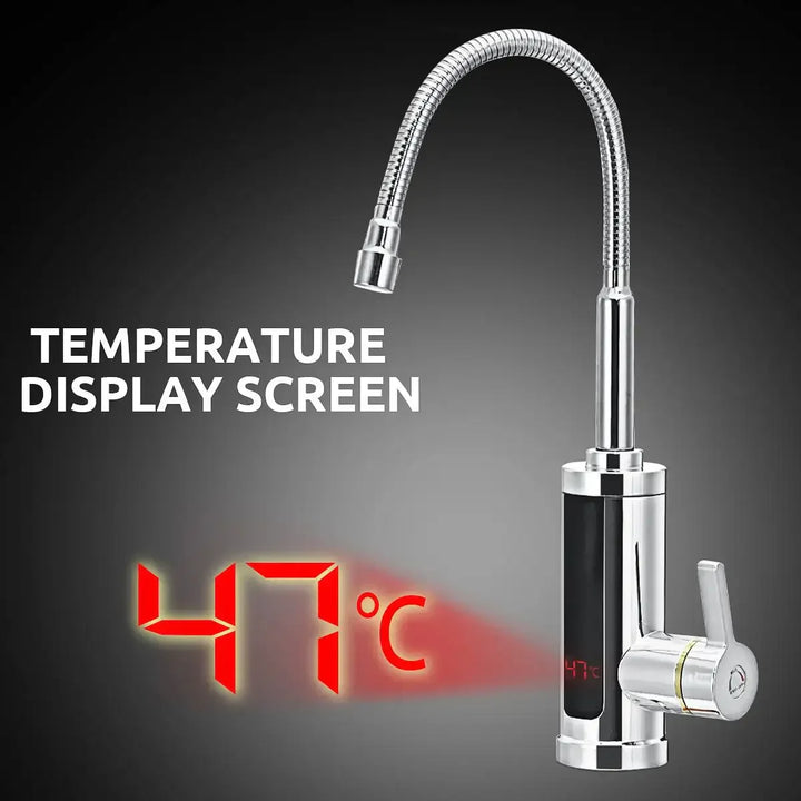 3000W Electric Kitchen Tap with Instant Hot Water - FlowHeat-Type 1 Black-Nora Luxe