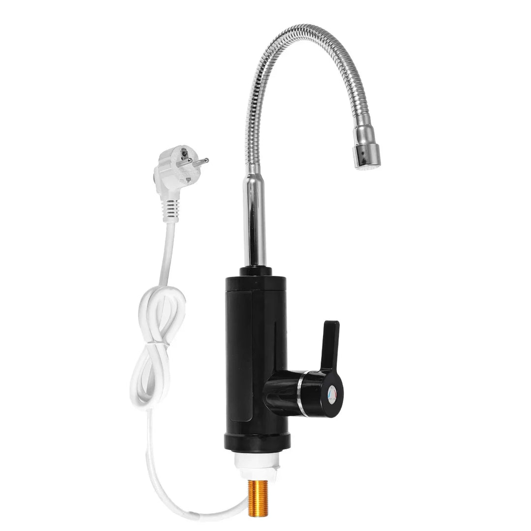 3000W Electric Kitchen Tap with Instant Hot Water - FlowHeat-Type 1 Black-Nora Luxe