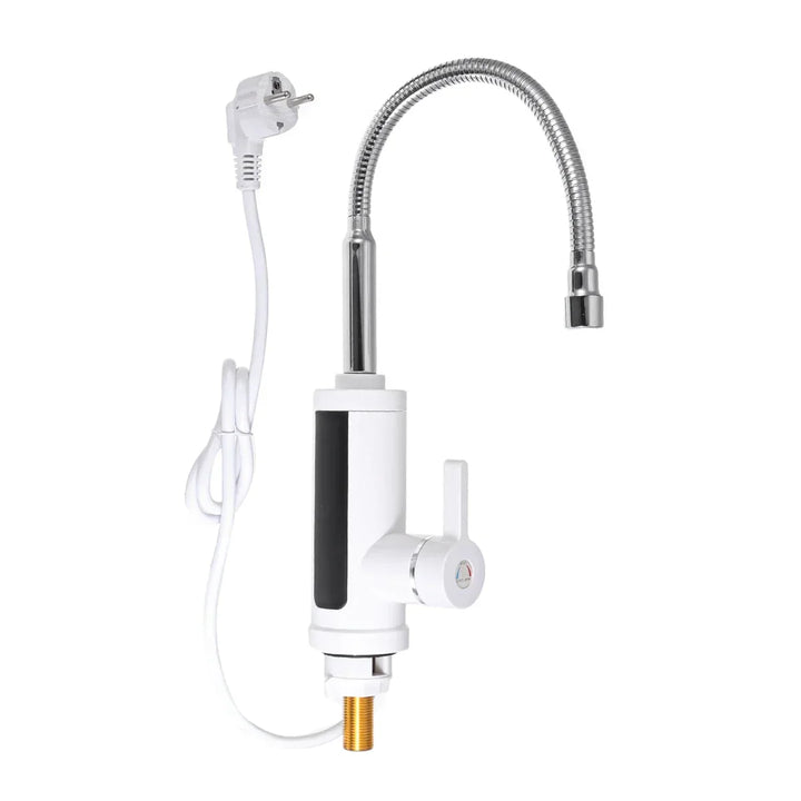 3000W Electric Kitchen Tap with Instant Hot Water - FlowHeat-Type 1 White-Nora Luxe