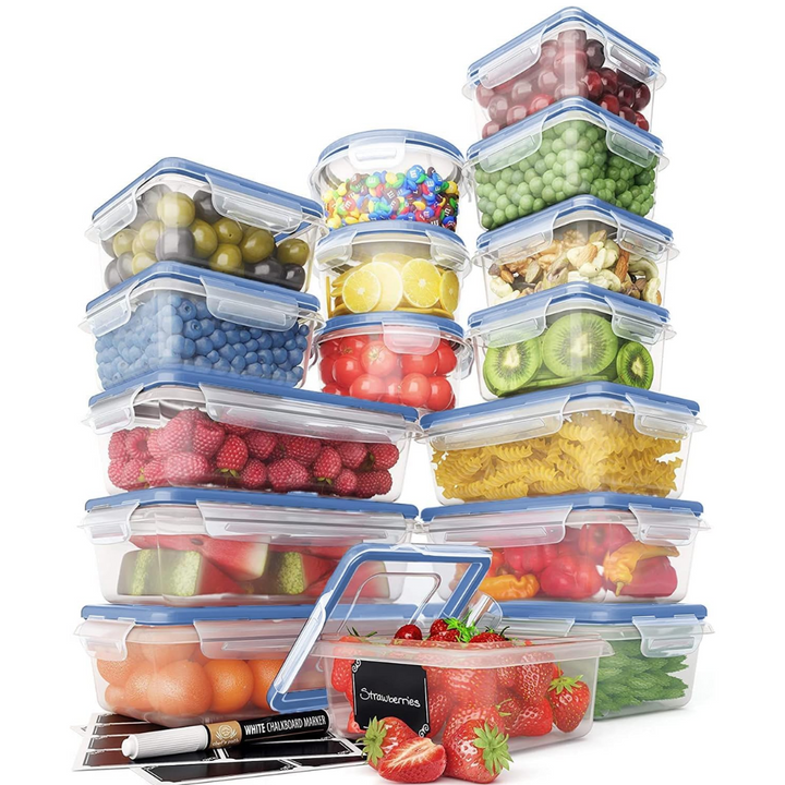 32-piece Airtight Storage Box Set-Blue-Nora Luxe