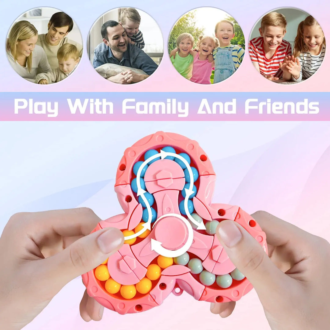 360° Fidget Spinner - FocusSpin-Pink-Nora Luxe