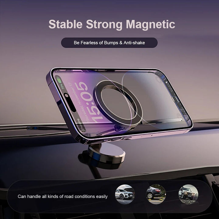 360° Foldable Magnetic Phone Holder for the Car - Strong & Adjustable-Nora Luxe