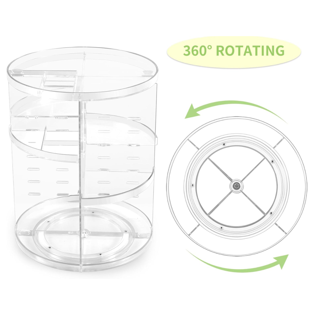 360° Rotatable Makeup Organizer-Nora Luxe