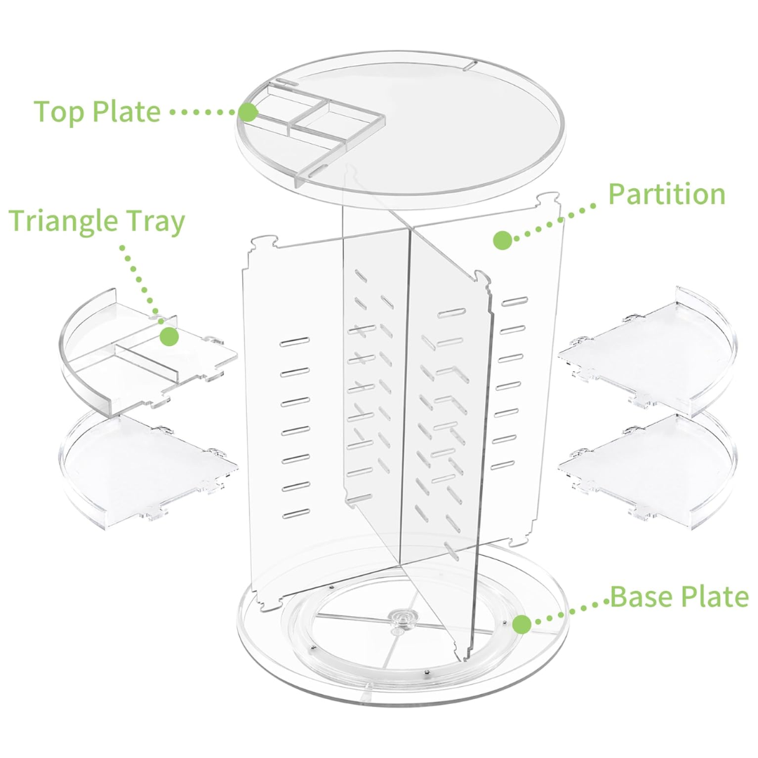 360° Rotatable Makeup Organizer-Nora Luxe