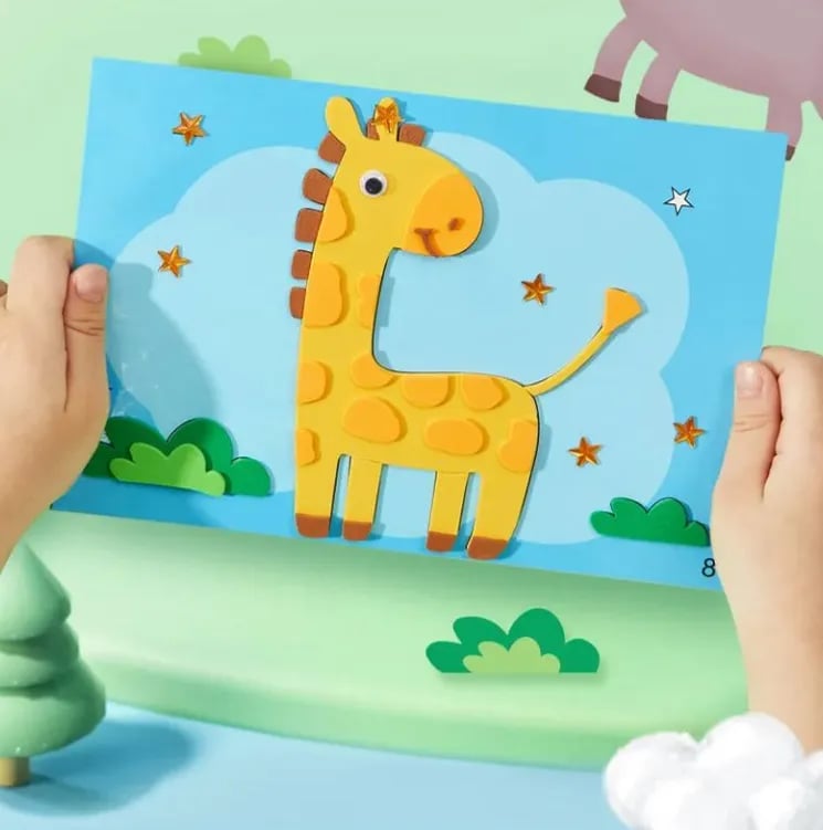 3D Animal Sticker Set - Fantasy Flora-Animals Version A-12 Pieces-Nora Luxe