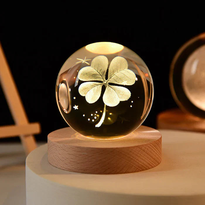 3D Crystal Mood Lighting - GlowCryst-Saturn 2.36 inches-Nora Luxe