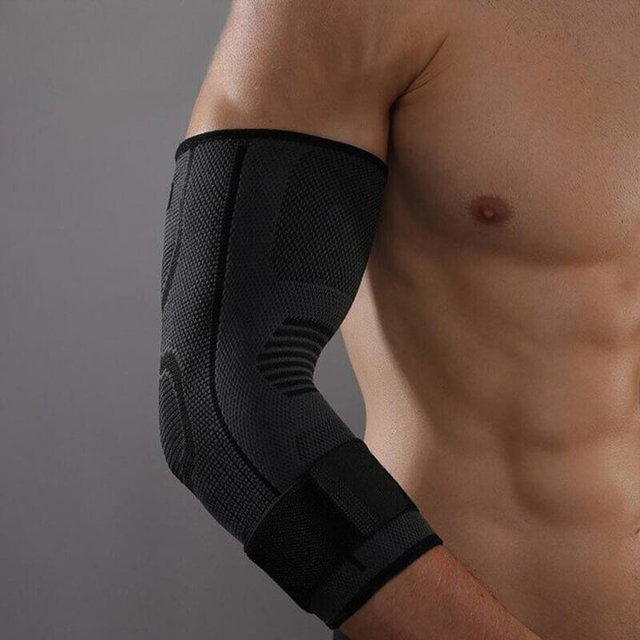 3D Elbow Brace for Decompression and Support - FlexiElbow-Black-S-M (7.09–9.45 in)-Nora Luxe