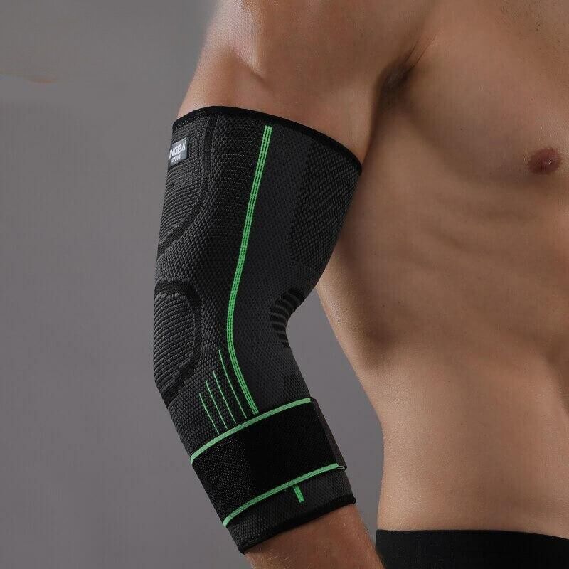 3D Elbow Brace for Decompression and Support - FlexiElbow-Black-S-M (7.09–9.45 in)-Nora Luxe