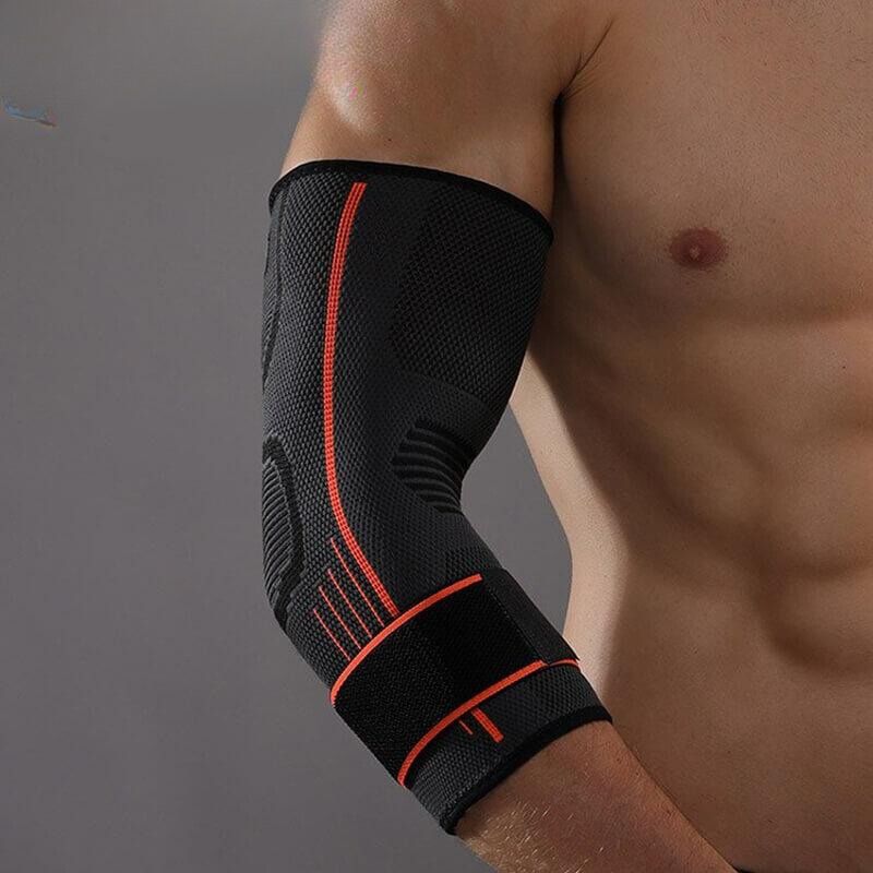 3D Elbow Brace for Decompression and Support - FlexiElbow-Red-S-M (7.09–9.45 in)-Nora Luxe