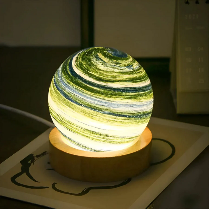 3D Mini Planet Lamp - CosmoSphere-Uranus-Nora Luxe