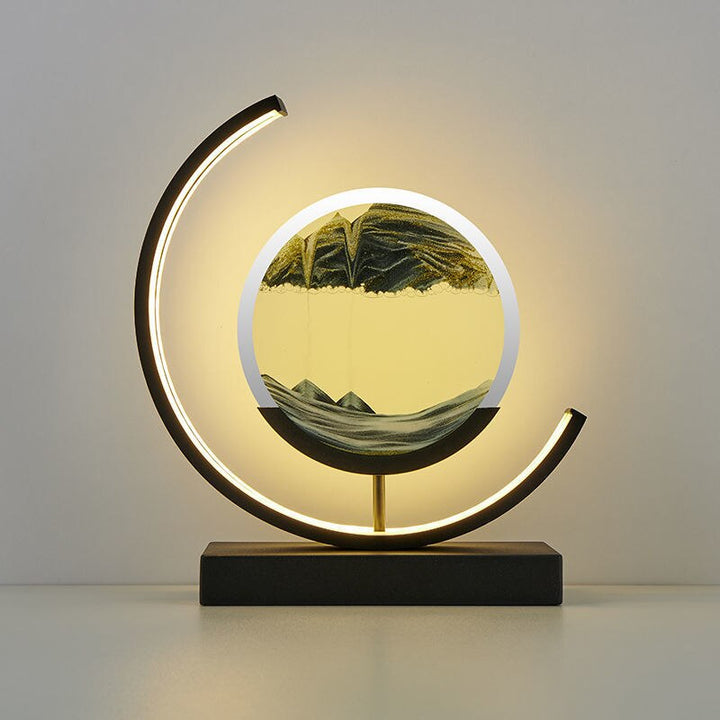 3D Sand Shell Table Lamp - Abyss-Black-Black-Nora Luxe