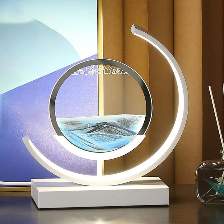 3D Sand Shell Table Lamp - Abyss-Green-Black-Nora Luxe