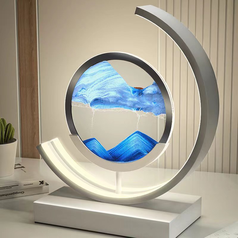 3D Sand Shell Table Lamp - Abyss-Green-Black-Nora Luxe