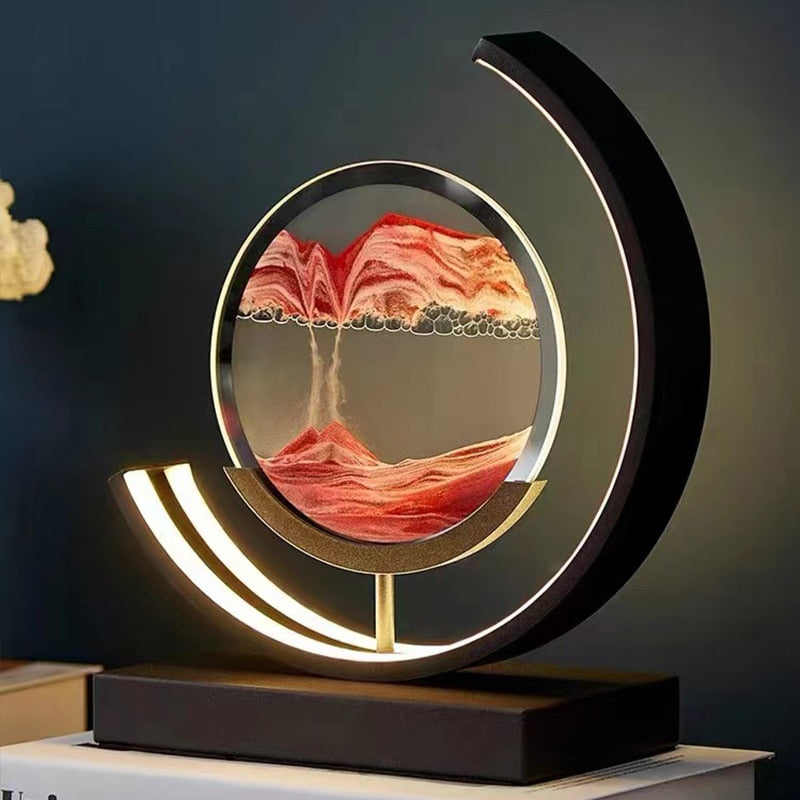 3D Sand Shell Table Lamp - Abyss-Green-Black-Nora Luxe