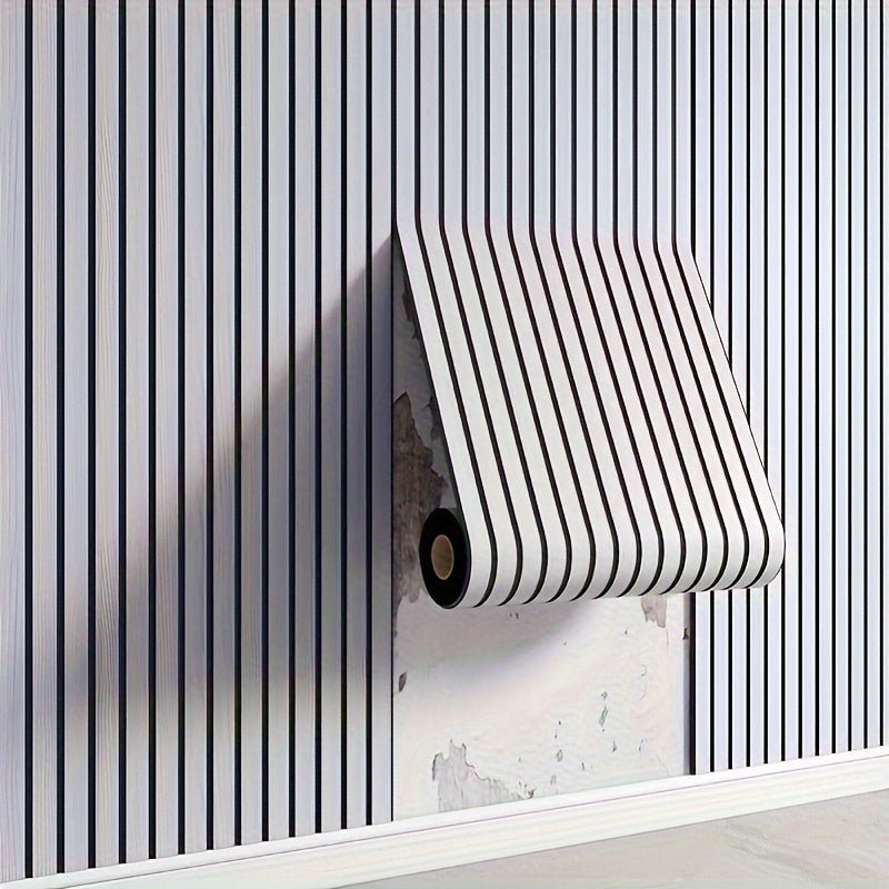 3D Self-adhesive Wall Panels with Realistic Wood Appearance - Wallvera-White-1 roll-The Livary