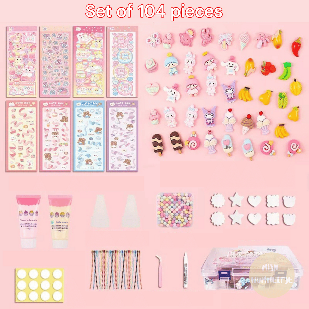 3D Sticker Design Set - StickerFun Creation Set-Set of 93 + FREE Storage Box-Nora Luxe