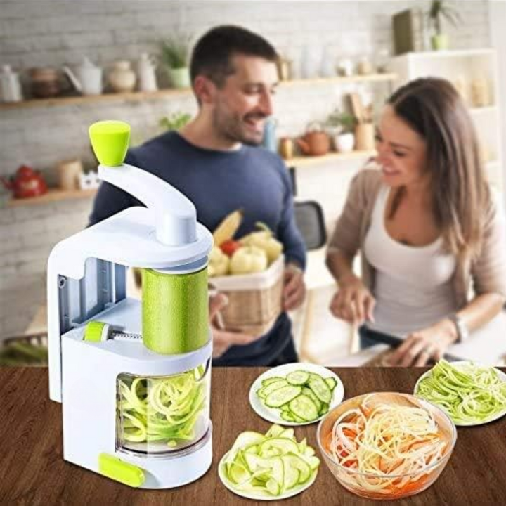 4-in-1 Heavy Vegetable Spiralizer with Strong Suction Cup-Nora Luxe