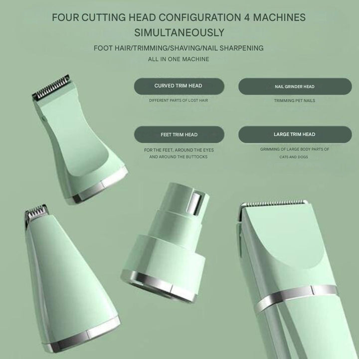 4-in-1 Pet Groomer - TrimMaster Pro-Green-Nora Luxe