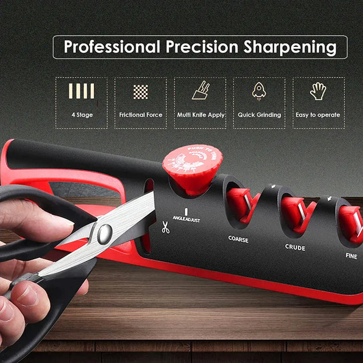 4-in-1 Professional Knife Sharpener (Buy 1 Get 1 Free) - EdgeSharp-Red-Nora Luxe