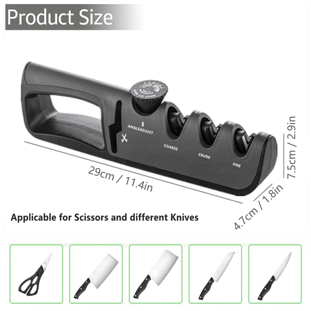 4-in-1 Professional Knife Sharpener (Buy 1 Get 1 Free) - EdgeSharp-Red-Nora Luxe
