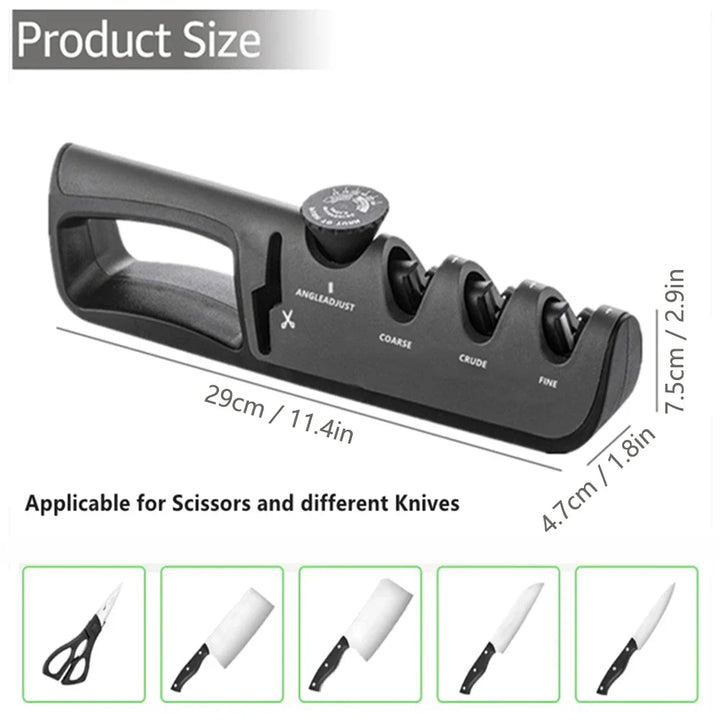 4-in-1 Professional Knife Sharpener (Buy 1 Get 1 Free) - EdgeSharp-Red-Nora Luxe