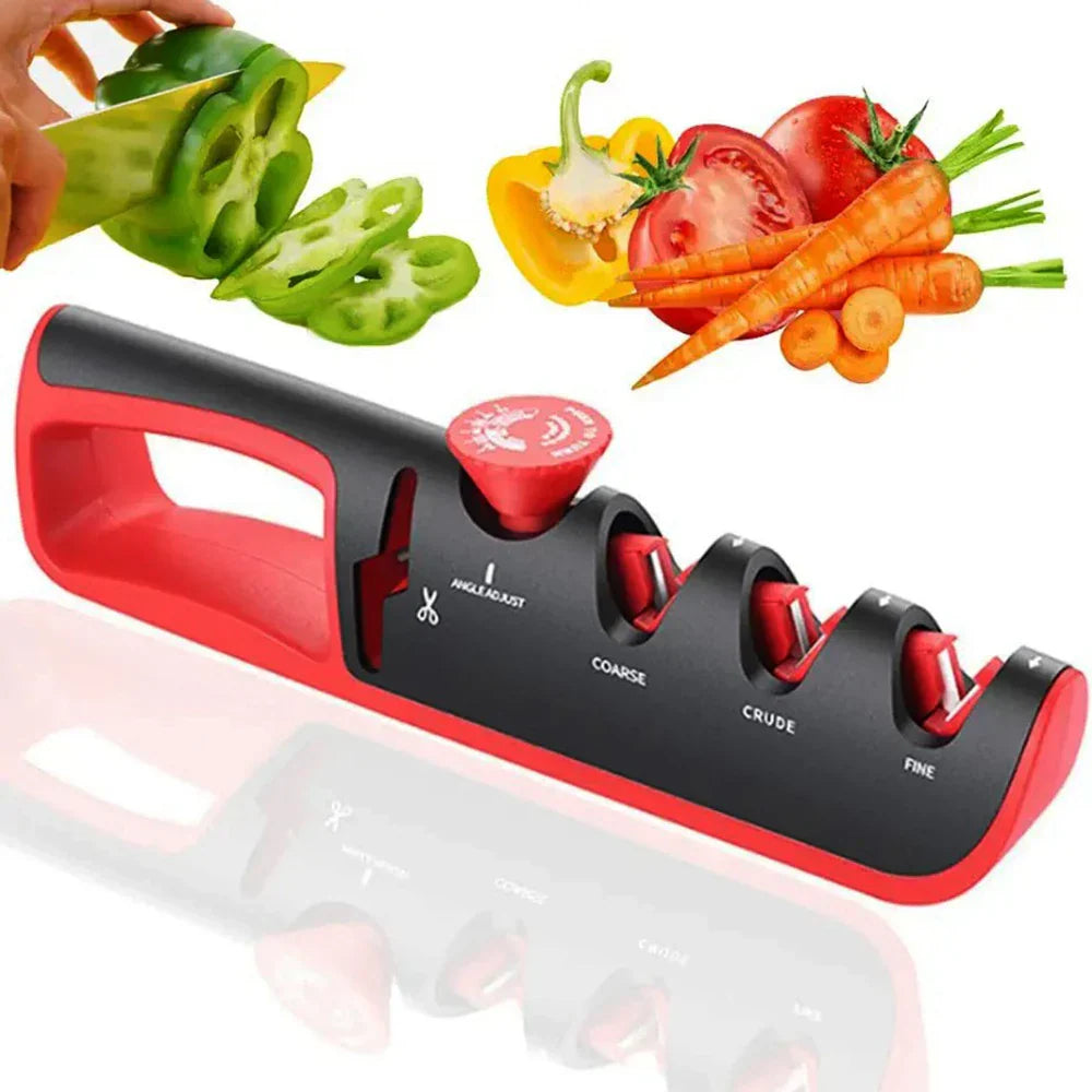 4-in-1 Professional Knife Sharpener (Buy 1 Get 1 Free) - EdgeSharp-Red-Nora Luxe