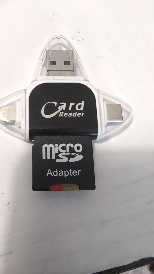 4-in-1 SD & TF Card Reader - FlexPort-Rose gold-The Livary