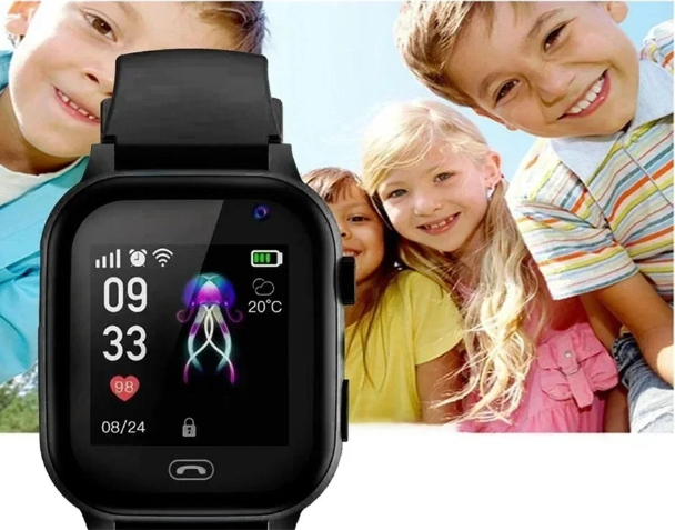 4G GPS Smartwatch for Kids - KidSafe Pro-Black-Nora Luxe