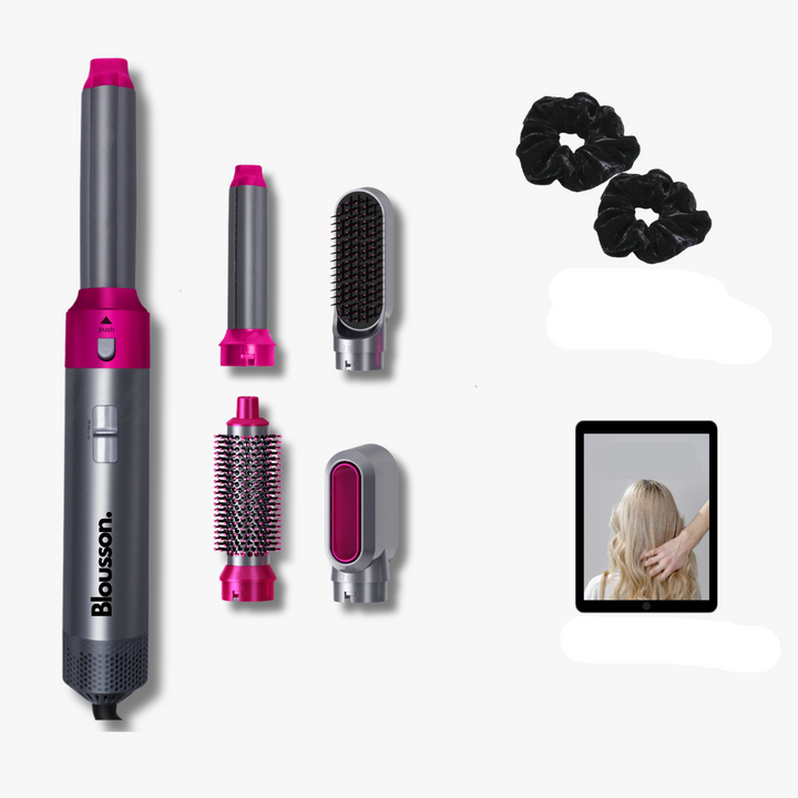 5-in-1 Air-Directed Hair Styler – Aeréa-Grey Pink-Nora Luxe
