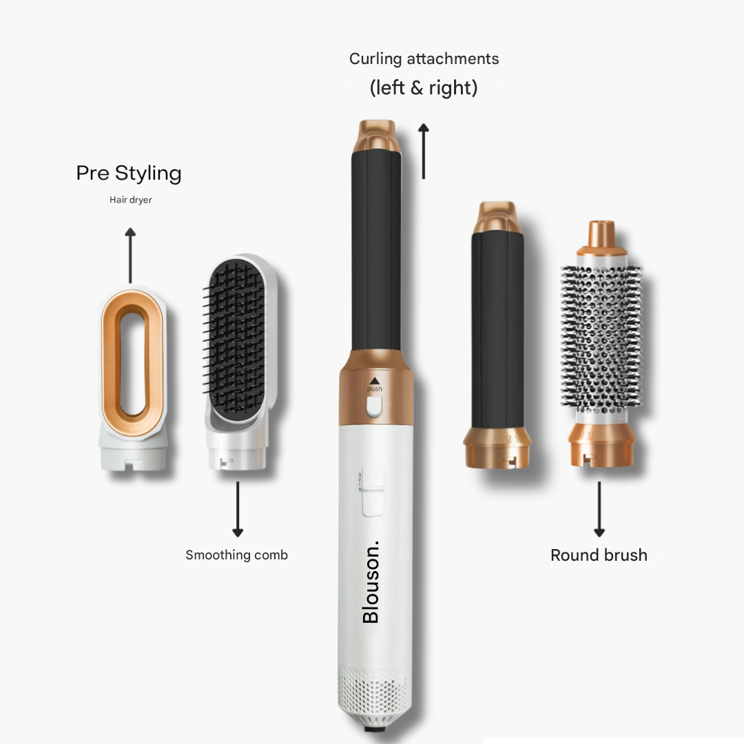 5-in-1 Air-Directed Hair Styler – Aeréa-White Gold-Nora Luxe