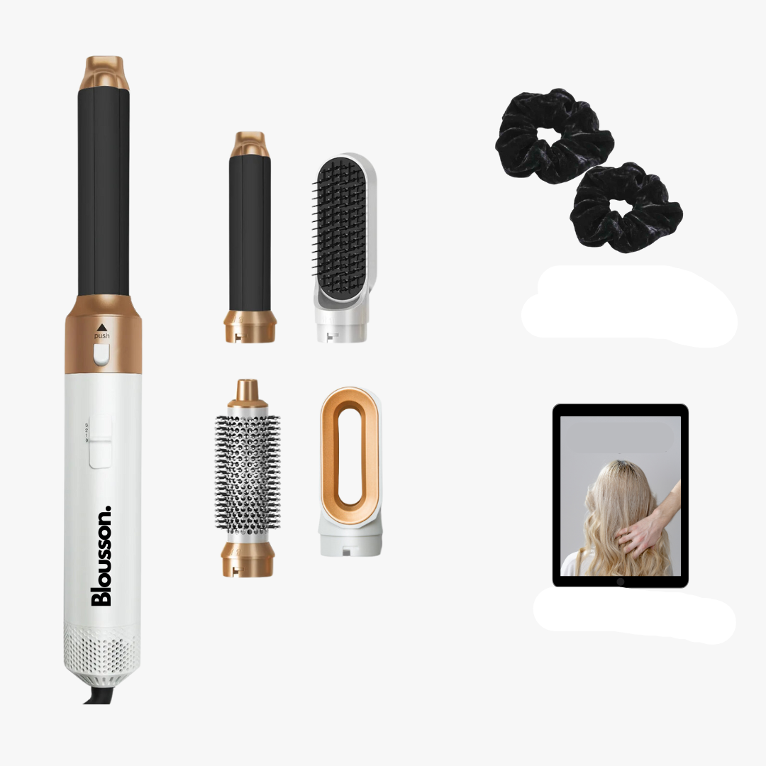 5-in-1 Air-Directed Hair Styler – Aeréa-White Gold-Nora Luxe