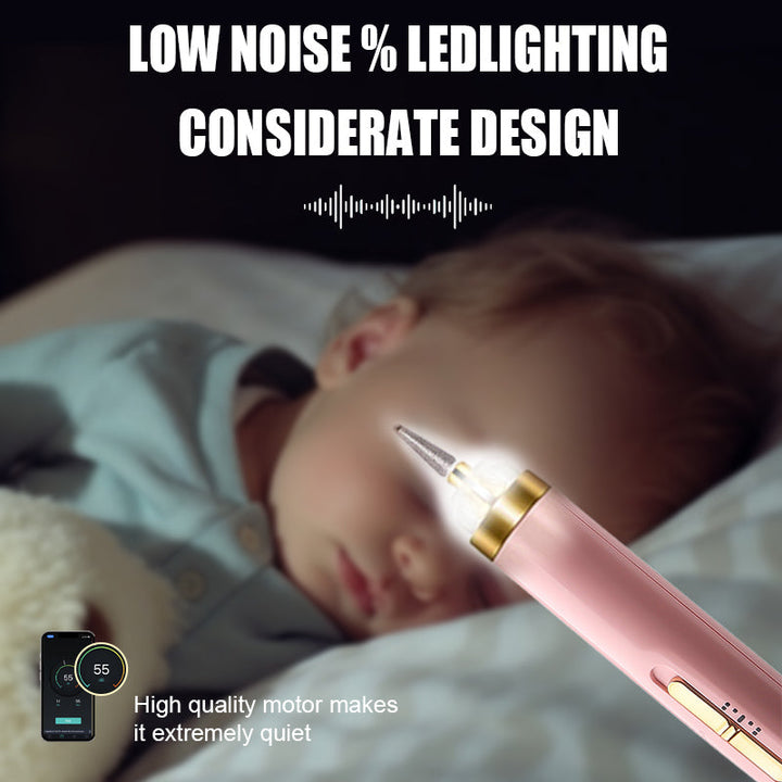 5-IN-1 ELECTRIC NAIL POLISHER – PORTABLE MANICURE TOOL WITH LIGHT-Pink-Nora Luxe