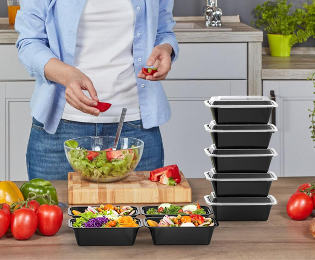 50-Piece Meal Prep Containers with Lids - SealMate-Nora Luxe