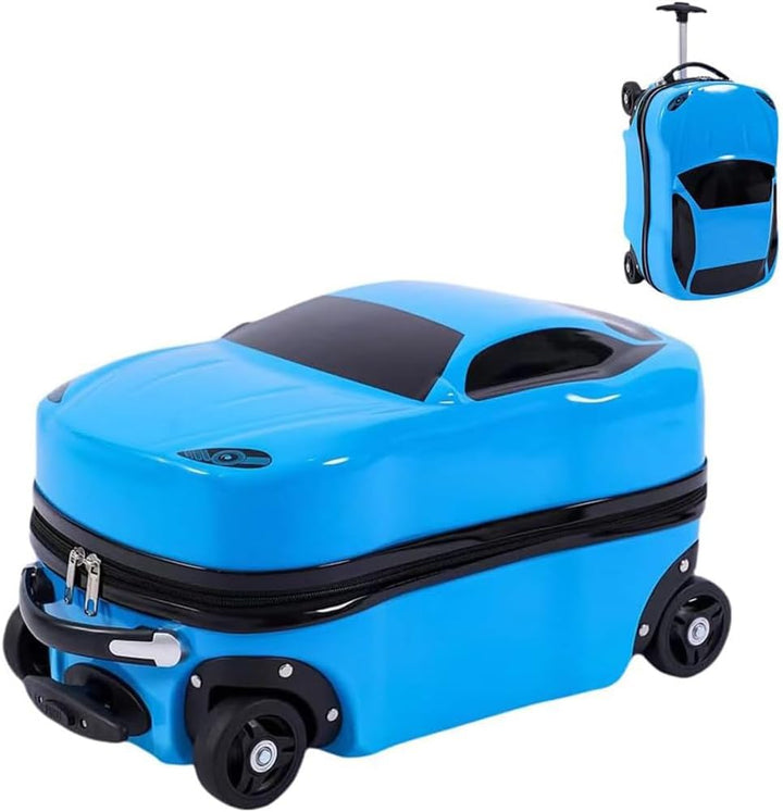 18” (45.72 cm) Kids Pull-Along Car Suitcase with Retractable Handle