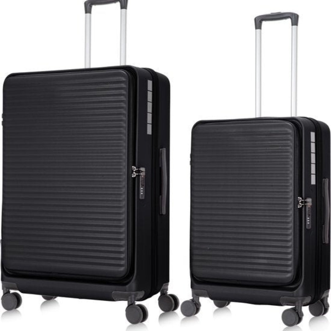 2-piece hard-shell suitcase set with laptop compartment – Berlin