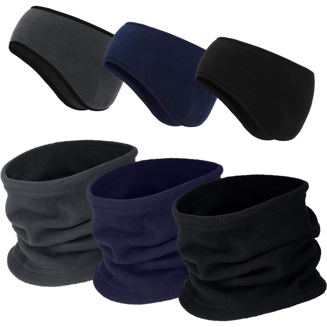 6-in-1 Winter Fleece Set - ArcticPack-Black - Gray - Navy Blue-Nora Luxe