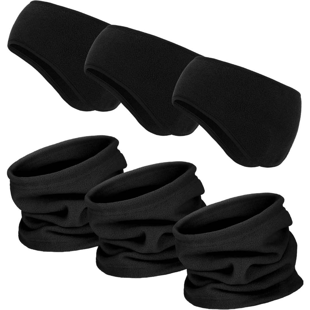 6-in-1 Winter Fleece Set - ArcticPack-Black-Nora Luxe