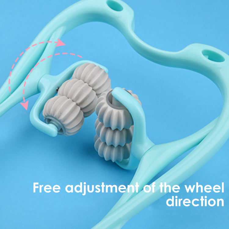 6-Wheel Neck Massager - ReliefRoller-Blue-Nora Luxe