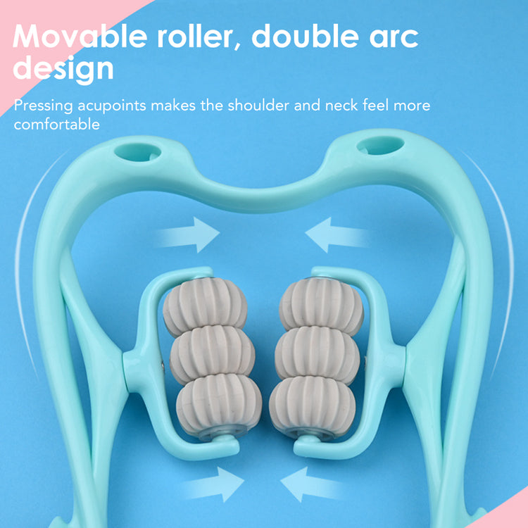 6-Wheel Neck Massager - ReliefRoller-Blue-Nora Luxe