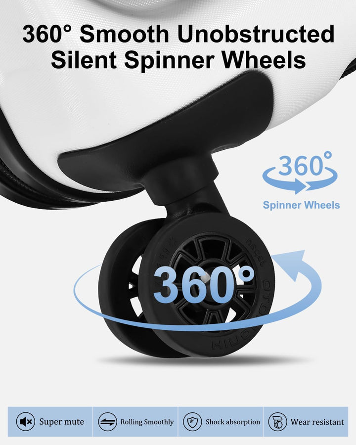 Expandable Hard Shell Carry-On with Front Pocket & TSA Lock