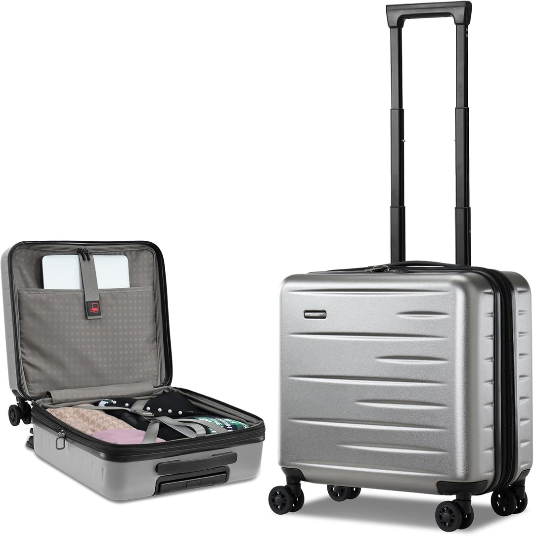 Expandable Hard Shell Carry-On with Front Pocket & TSA Lock