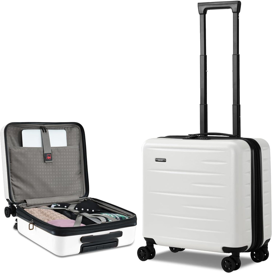 Expandable Hard Shell Carry-On with Front Pocket & TSA Lock